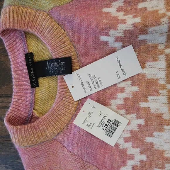 Multicolor Gradient Women's Sweater - Picture 4 of 8